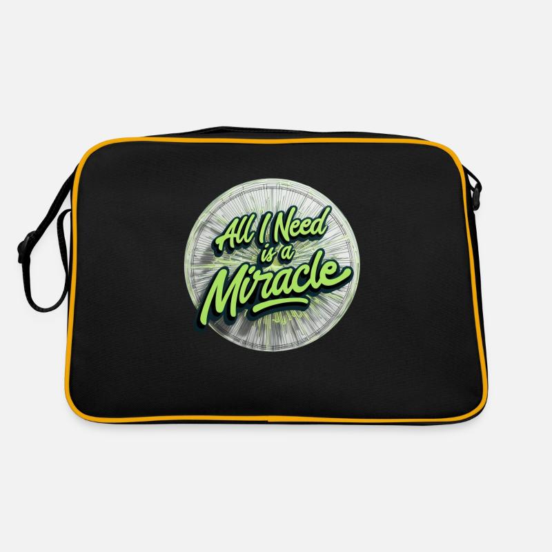 Ich brauche ein Wunder Retro Tasche