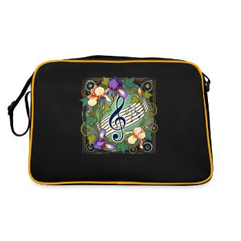 Clé de sol - Sac Retro - noir/or - Dos