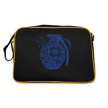 Flower Garnets - Retro Bag - black/gold - Back