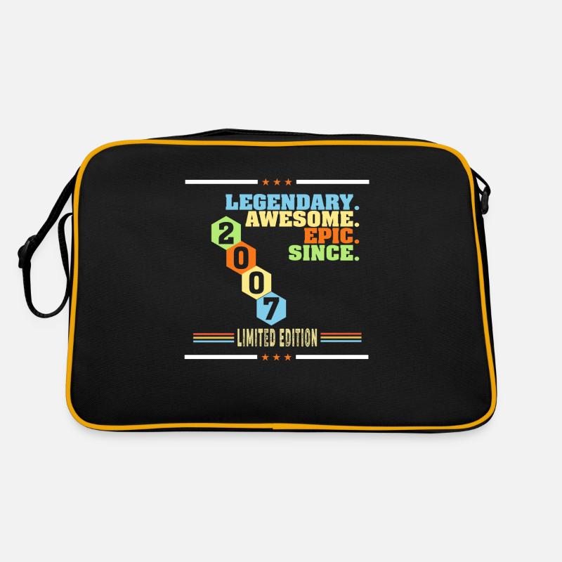Legendary awesome epic since 2007 limited edition - Retro Tasche - Schwarz/Gold