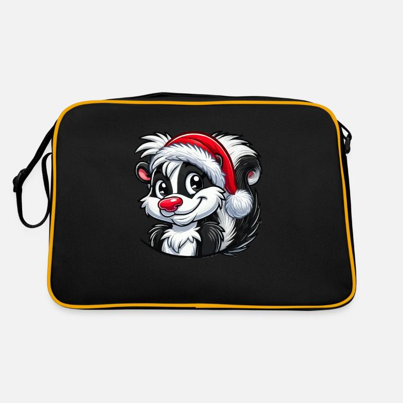 Skunk Christmas Retro Bag