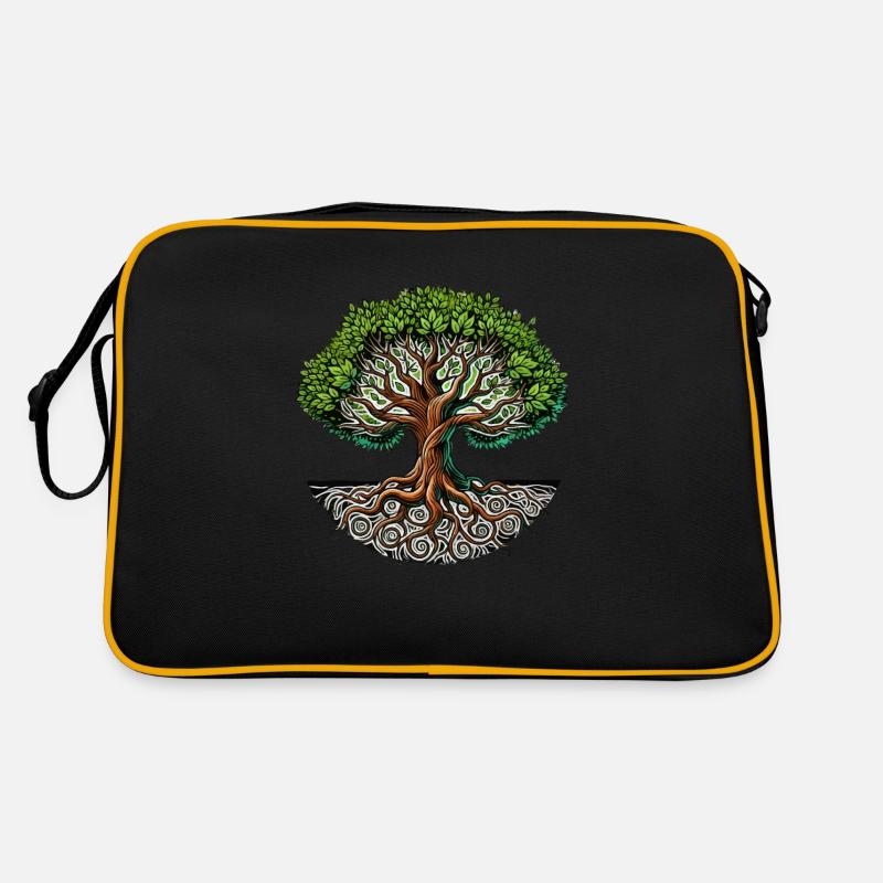 baum des lebens Retro Tasche