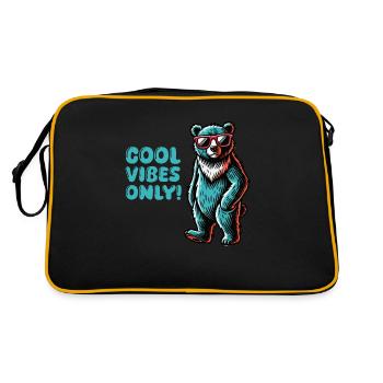 ours cool - Sac Retro - noir/or - Dos