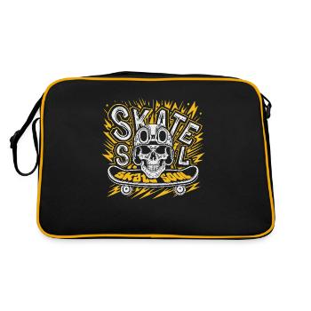 Skate soul - Retro Bag - black/gold - Back