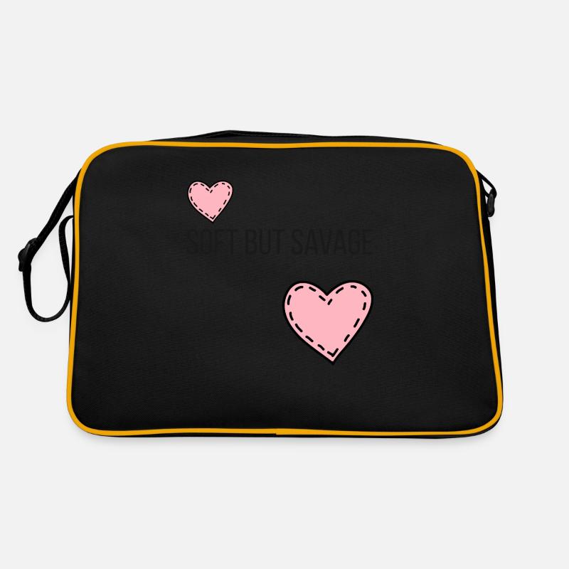 Soft But Savage – Bold Yet Sweet Aesthetic Tee Retro Bag