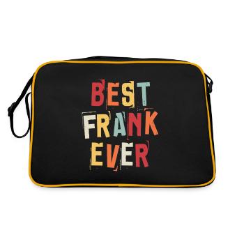 Best Frank Ever Retro First Name Text Saying - Retro Bag - black/gold - Back