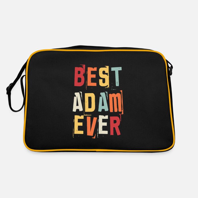 Bester Adam Ever Retro Vorname Text Spruch Retro Tasche