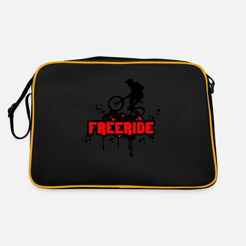Freeride - Retro Tasche - Schwarz/Gold