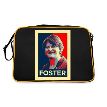 Arlene Foster Rétro politique irlandaise - Sac Retro - noir/or - Dos