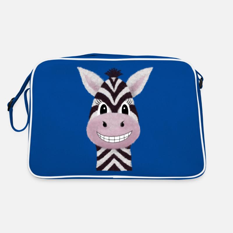Süßes Zebra Retro Tasche