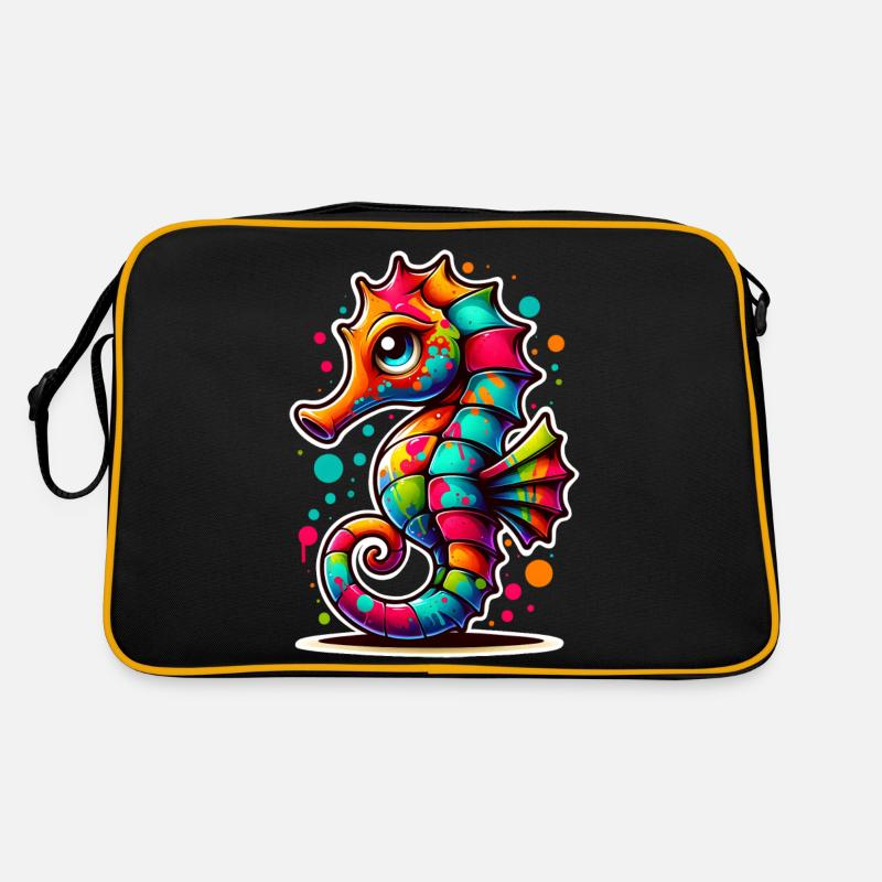 Seepferd Seepferdchen Retro Tasche