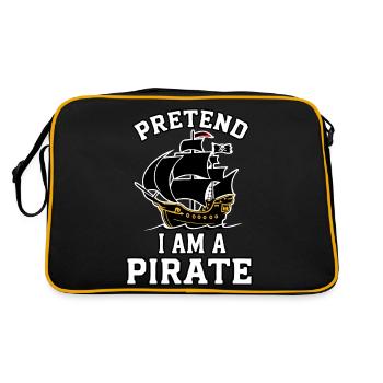 Pirate Pirate Carnaval Halloween - Sac Retro - noir/or - Dos