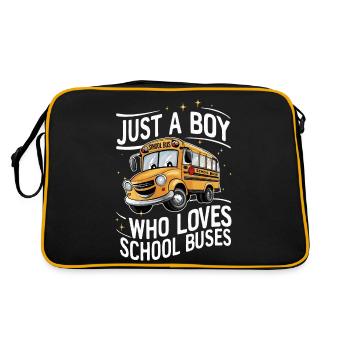Bus Bus Driver School Bus - Retro Bag - black/gold - Back