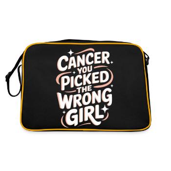 Sensibilisation au cancer Cancer Cancer du sein - Sac Retro - noir/or - Dos