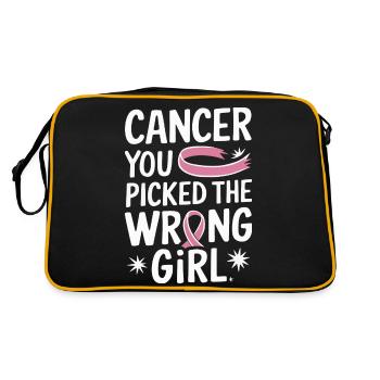 Sensibilisation au cancer Cancer Cancer du sein - Sac Retro - noir/or - Dos