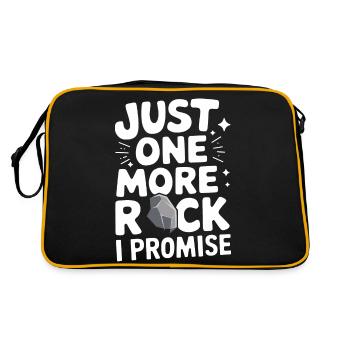 Experte für Geologie Gestein Geologe - Retro Tasche - Schwarz/Gold - Hinten