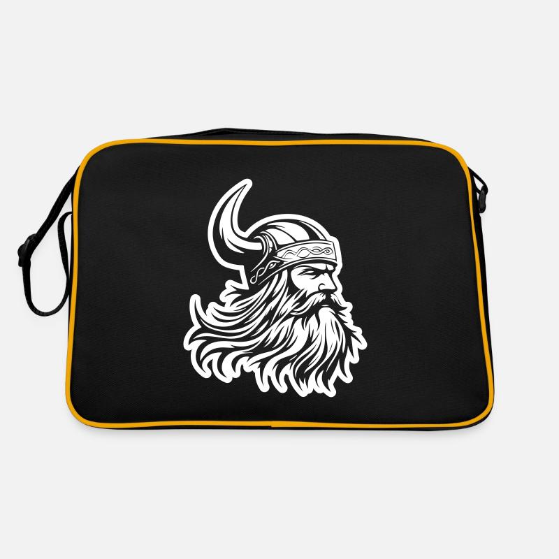 Tête de Viking Sac Retro
