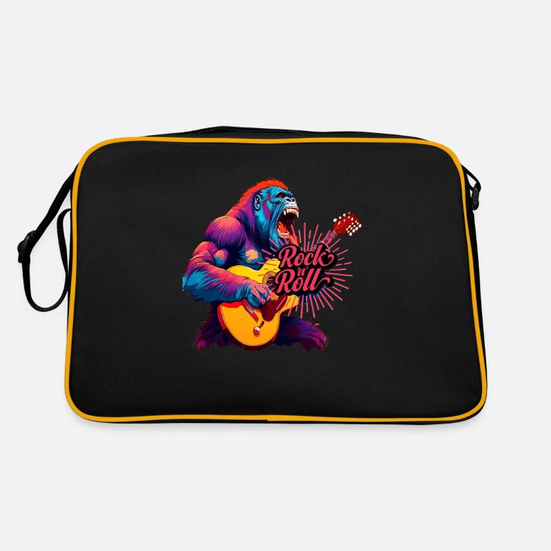 Rocking n Roll, Gorilla Playing Guitar Retro Bag