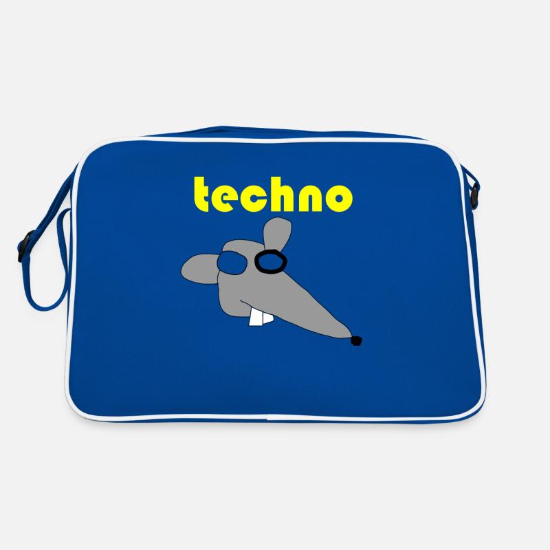 techno maus 3 Retro Tasche