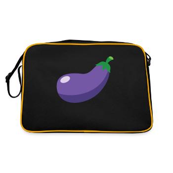 Aubergine - Sac Retro - noir/or - Dos