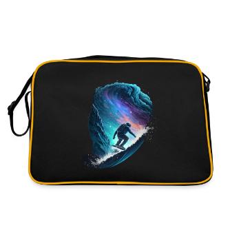 Snowboarding Galaxies - Snowboarders - Retro Bag - black/gold - Back