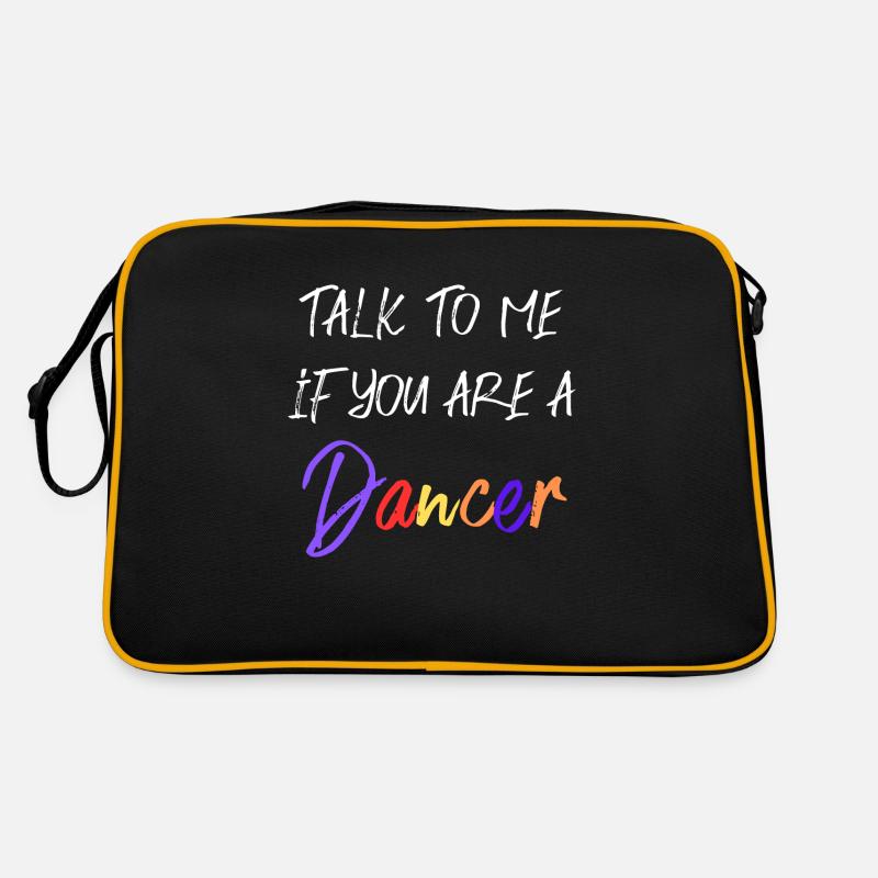 Parlez-moi, si vous êtes danseur - Sac Retro - noir/or