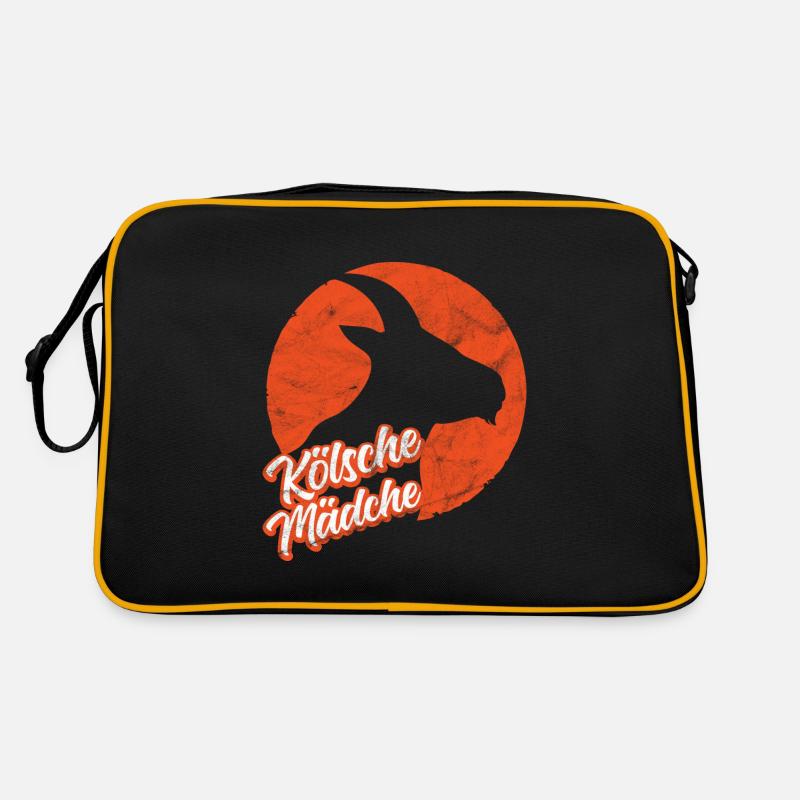 Kölsche Mädche Köln Kölnerin Geißbock Retro Tasche