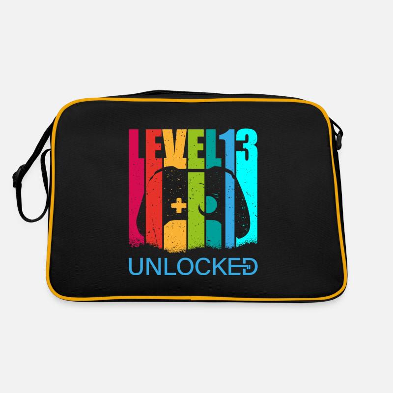Geburtstag, Level 13 unlocked Geschenk Retro Tasche