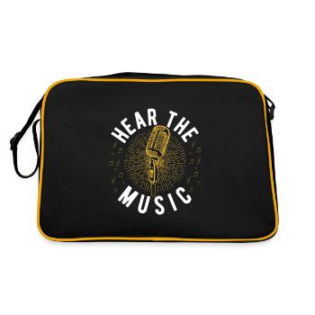 entendre la musique - Sac Retro - noir/or - Dos