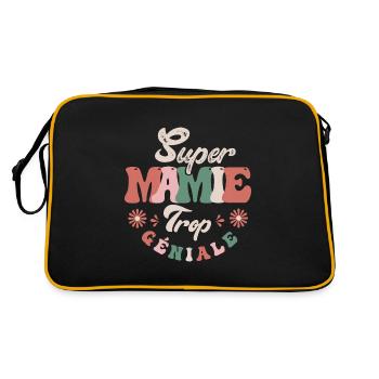 Super Mamie trop géniale - Sac Retro - noir/or - Dos