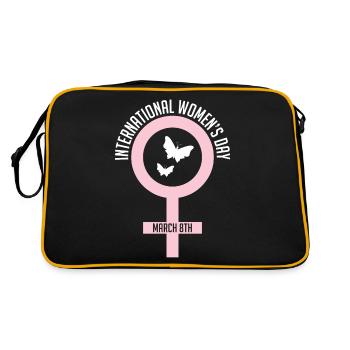 International Women's Day - 8 March - Retro Bag - black/gold - Back
