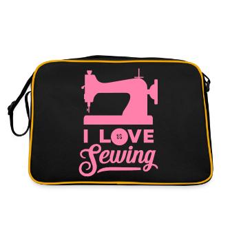 J’aime coudre Couturière Couturière - Sac Retro - noir/or - Dos