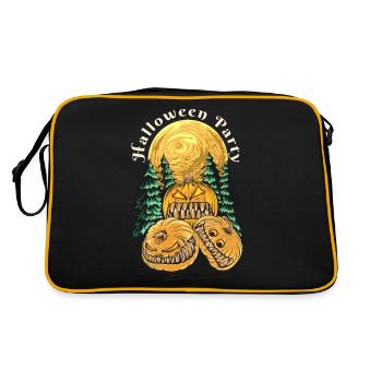Halloween Citrouille Horreur - Sac Retro - noir/or - Dos