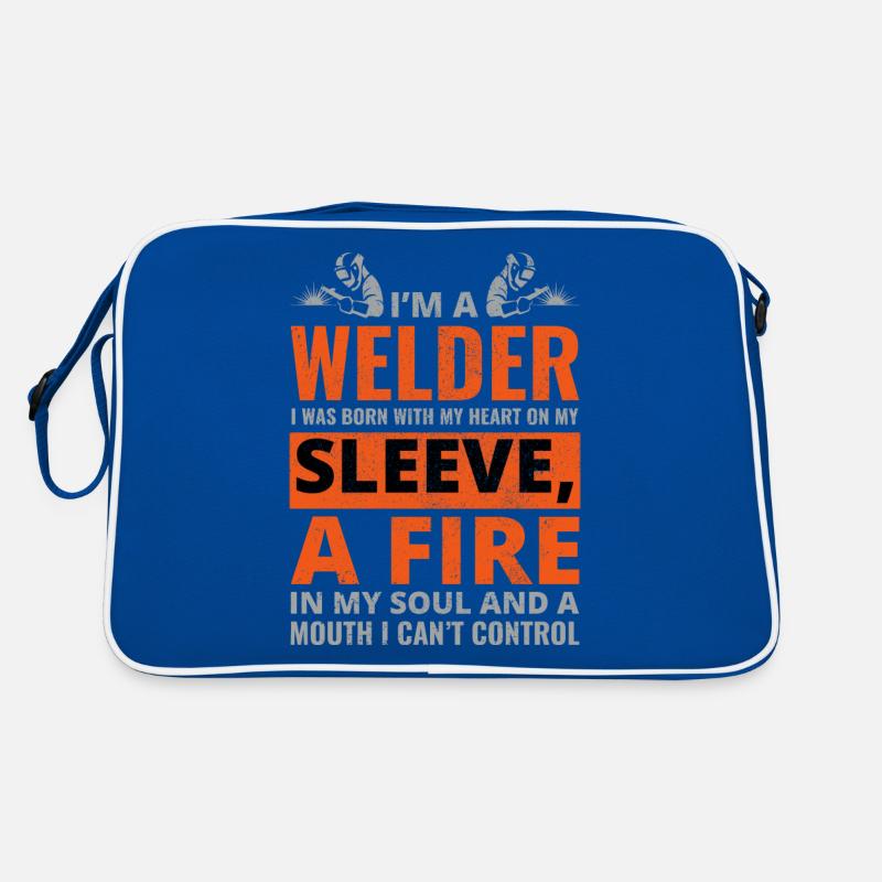 Soudage Soudeur Métal Construction Ferronnerie Sac Retro