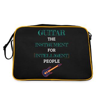 Guitar Instrument For Intelligent People Pine - Retro Tasche - Schwarz/Gold - Hinten