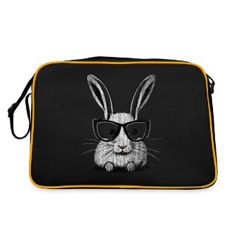 Lunettes de soleil blanches lapin - Sac Retro - noir/or - Dos