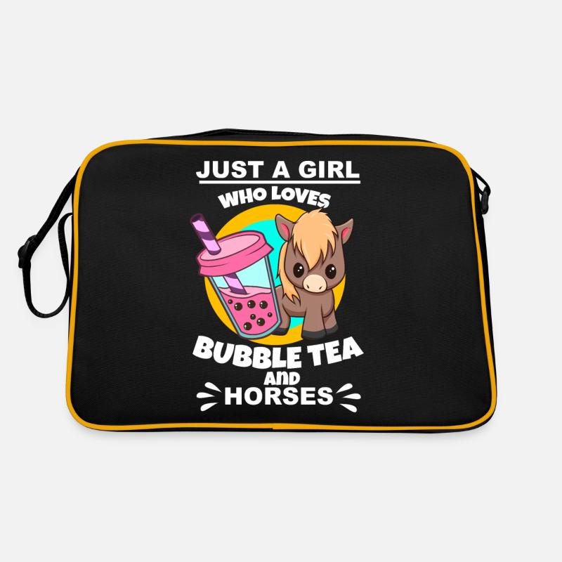 Bubble Tea Bubble Tea Girl Cadeau Sac Retro