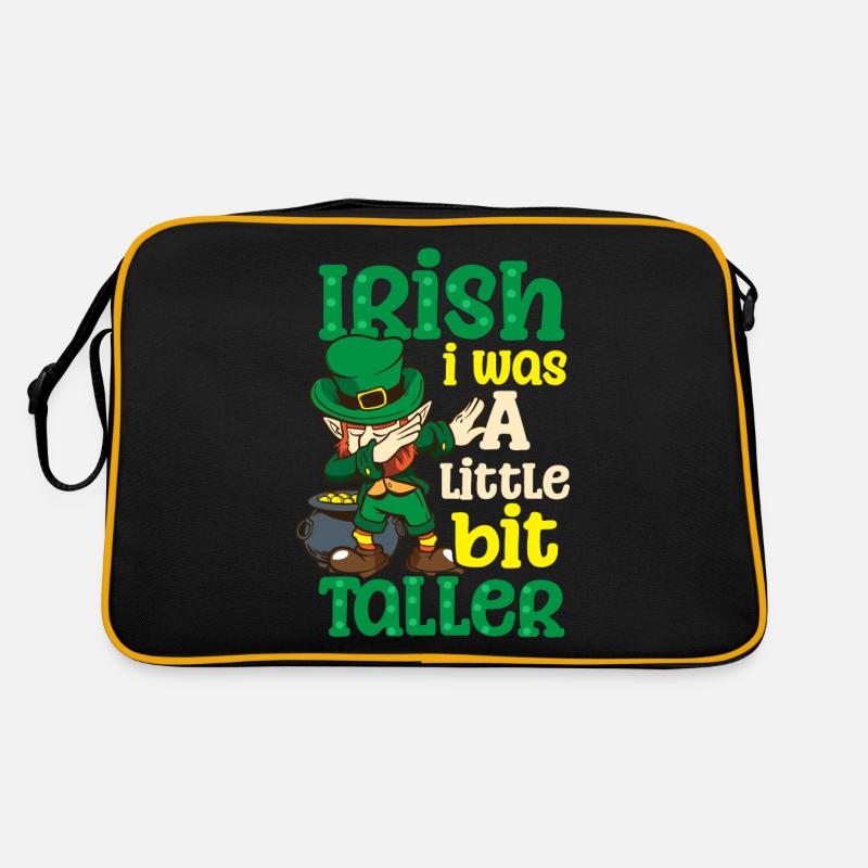 Lustigerweise war Iris am St. Patricks Day viel größer Retro Tasche