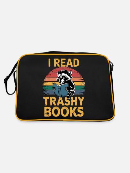 I Read Trashy Books 17 - Retro Tasche - Schwarz/Gold - Hinten