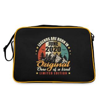 Original legends were born in June 2020 - Retro Bag - black/gold - Back