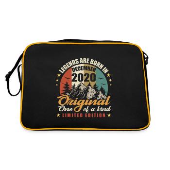 Legends Were Born In December 2020, Original 2020 - Retro Bag - black/gold - Back