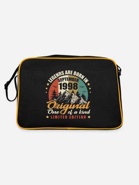 Legends were born in September 1998,Original 1998 - Retro Bag - black/gold - Back
