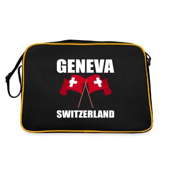 Suisse Genève - Sac Retro - noir/or - Dos