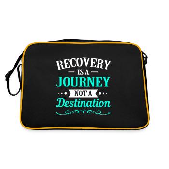 Drug-free addiction addicted - Retro Bag - black/gold - Back