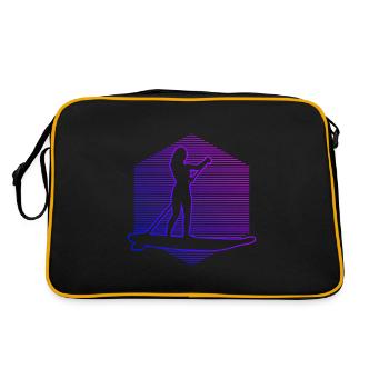 Stand up Paddle Planche Standup Paddle Standup P - Sac Retro - noir/or - Dos