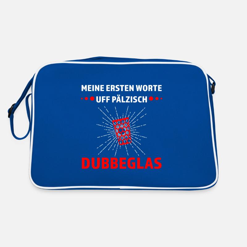 Schorle Pfälzer Dubbeglas Geschenk Retro Tasche
