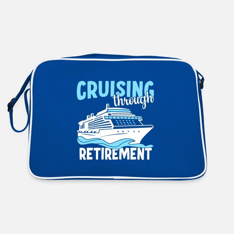 Auf Kreuzfahrt durch den Ruhestand Retro Tasche