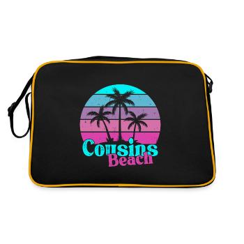 Plage de Cousins - Sac Retro - noir/or - Dos