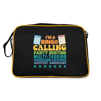Fier de l’appréciation de l’assistant d’activité - Sac Retro - noir/or - Dos