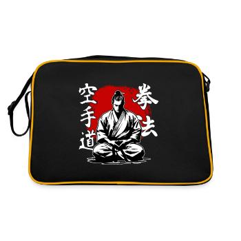 Samurai Kenpo Karate Martial Arts Style - Retro Bag - black/gold - Back